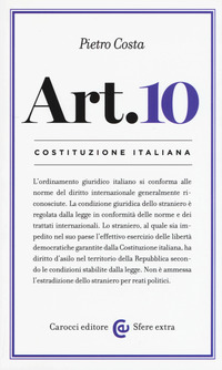 ART 10 - COSTITUZIONE ITALIANA