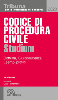 CODICE DI PROCEDURA CIVILE 2023 STUDIUM - DOTTRINA GIURISPRUDENZA SCHEMI, ESEMPI PRATICI