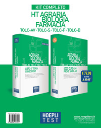 HOEPLI TEST AGRARIA BIOLOGIA FARMACIA TOLC-AV TOLC-S TOLC-F TOLC-B KIT COMPLETO