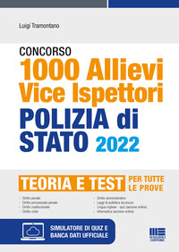 CONCORSO 1000 ALLIEVI VICE ISPETTORI POLIZIA DI STATO 2022 - TEORIA E TEST