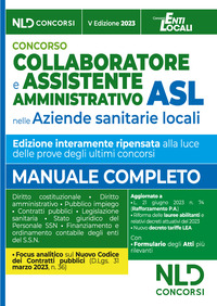 CONCORSO COLLABORATORE E ASSISTENTE AMMINISTRATIVO ASL 2023 - MANUALE COMPLETO