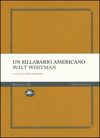 SILLABARIO AMERICANO di WITHMAN WALT