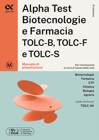 ALPHATEST BIOTECNOLOGIE E FARMACIA TOLC-B TOLC-F E TOLC-S - MANUALE DI PREPARAZIONE