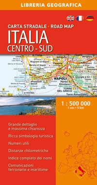 ITALIA CENTRO SUD - CARTA STRADALE 1:500.000