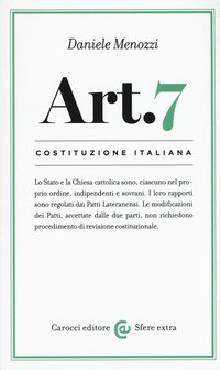 ART 7 COSTITUZIONE ITALIANA di MENOZZI DANIELE