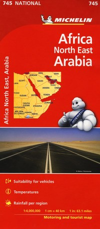 AFRICA NORD EST ARABIA 1:4.000.000