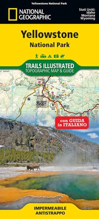 YELLOWSTONE NATIONAL PARK - TRAILS ILLUSTRATED TOPOGRAPHIC MAP AND GUIDE