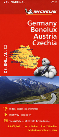 GERMANY BENELUX AUSTRIA CZECHIA 1:1.000.000.