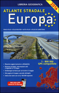 ATLANTE STRADALE EUROPA 1:800.000 2016