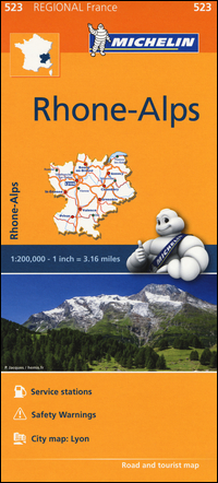 RODANO ALPI - RHONE ALPS 1:200.000