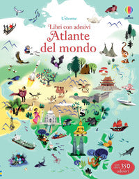 Atlante del mondo - libri con adesivi 