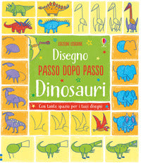 Disegno passo dopo passo dinosauri - con tanto spazio per i tuoi disegni 