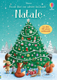 Natale - piccoli libri con adesivi luccicanti 