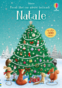 Natale - piccoli libri con adesivi luccicanti 