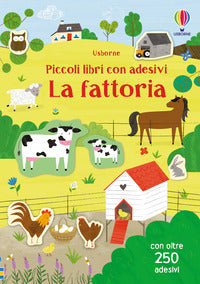 Fattoria piccoli libri con adesivi 