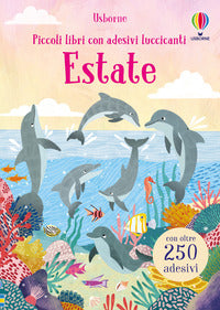 Estate piccoli libri con adesivi luccicanti 