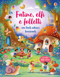 Fatine elfi e folletti libri con adesivi 