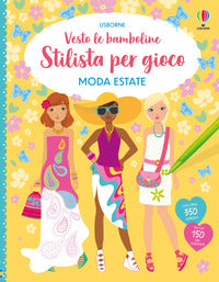 Vesto le bamboline stilista per gioco moda estate 