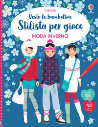 Vesto le bamboline stilista per gioco moda inverno. 
