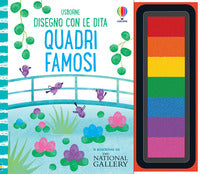 Quadri famosi - disegno con le dita - con pannello di inchiostro 
