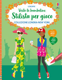 Vesto le bamboline stilista per gioco collezione londra-new york 