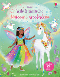 Vesto le bamboline unicorni arcobaleno 