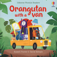 Orangutan with a van 
