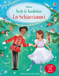Schiaccianoci vesto le bamboline con adesivi 
