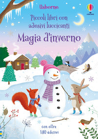 Magia d'inverno piccoli libri con adesivi luccicanti 