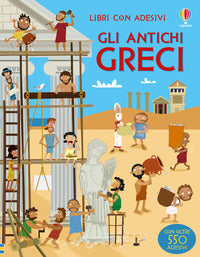 Libri con adesivi gli antichi greci - con adesivi a colori 