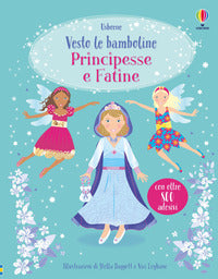 Vesto le bamboline principesse e fatine con adesivi 