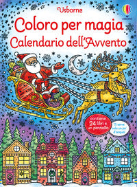 Calendario dell'avvento - coloro per magia - con pennellino 