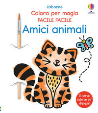 Amici animali - coloro per magia facile facile con pennello 
