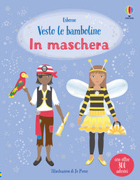 Vesto le bamboline in maschera - con adesivi 