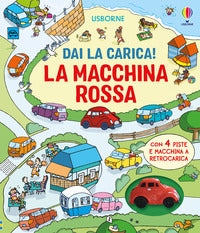 Macchina rossa - dai la carica ! con 4 piste e macchina a retrocarica 