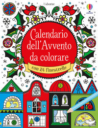 Calendario dell'avvento da colorare 