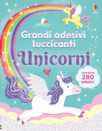 Unicorni - grandi adesivi luccicanti 