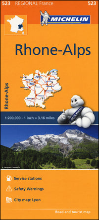 Rodano alpi - rhone alps 1:200.000 