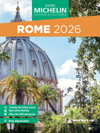 Roma in francese con carta geografica ripiegata 