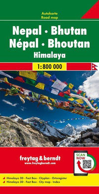 Nepal bhutan 1:800.000 