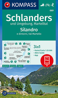 Carta escursionistica n. 069. silandro e dintorni, val martello 1:25.000 