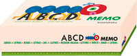 Abcd memo di lettere in gioco 