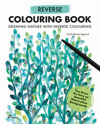 Reverse colouring book - drawing nature with inverse colouring 