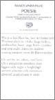 Poesie (rilke) 