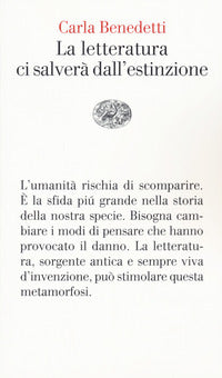 Letteratura ci salvera' dall'estinzione 