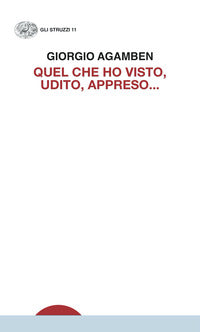 Quel che ho visto udito appreso 
