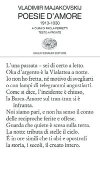 Poesie d'amore 1913 - 1930 - testo russo a fronte 