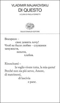 Di questo - testo originale a fronte 