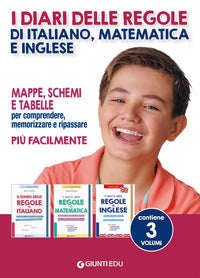 Diari delle regole di italiano, matematica e inglese. 