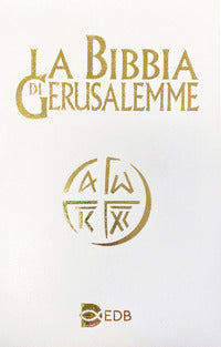Bibbia di gerusalemme - copertina spessorata bianca 
